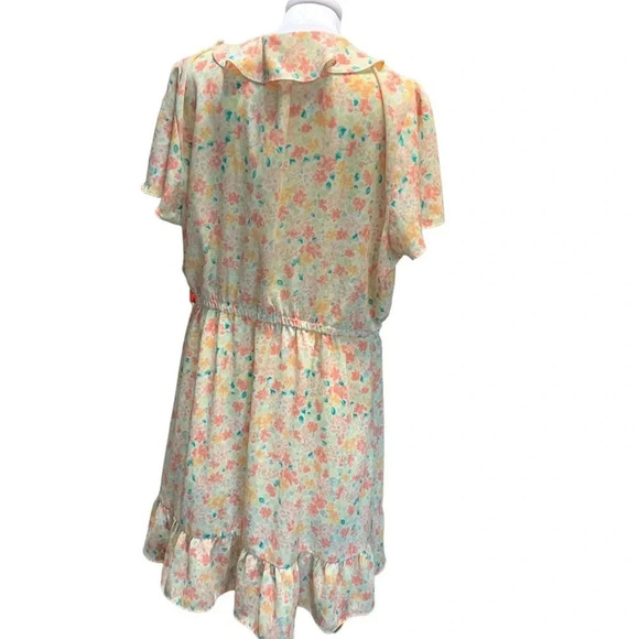 LAUREN Conrad women's size XXL yellow flowy floral dress - Picture 5 of 5
